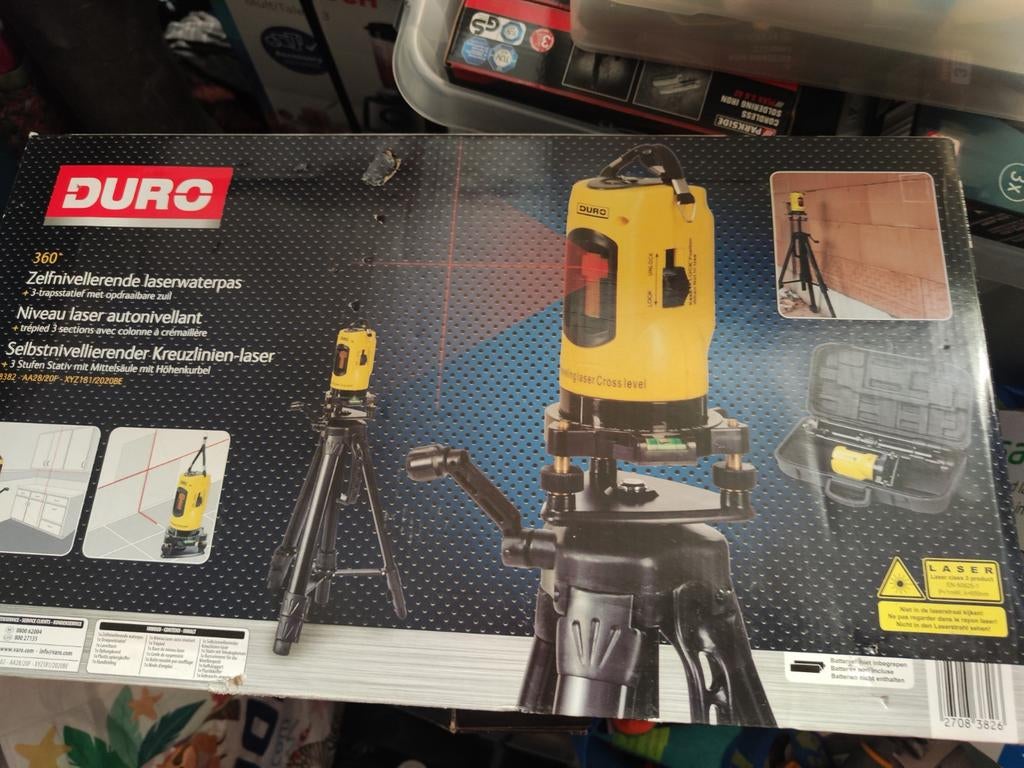 Niveau Laser + trépied DURO, Bricolage & Construction, Enlèvement, Neuf