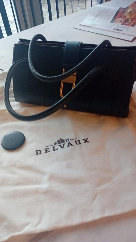 Delvaux, Ophalen, Zo goed als nieuw, Zwart, Handtas