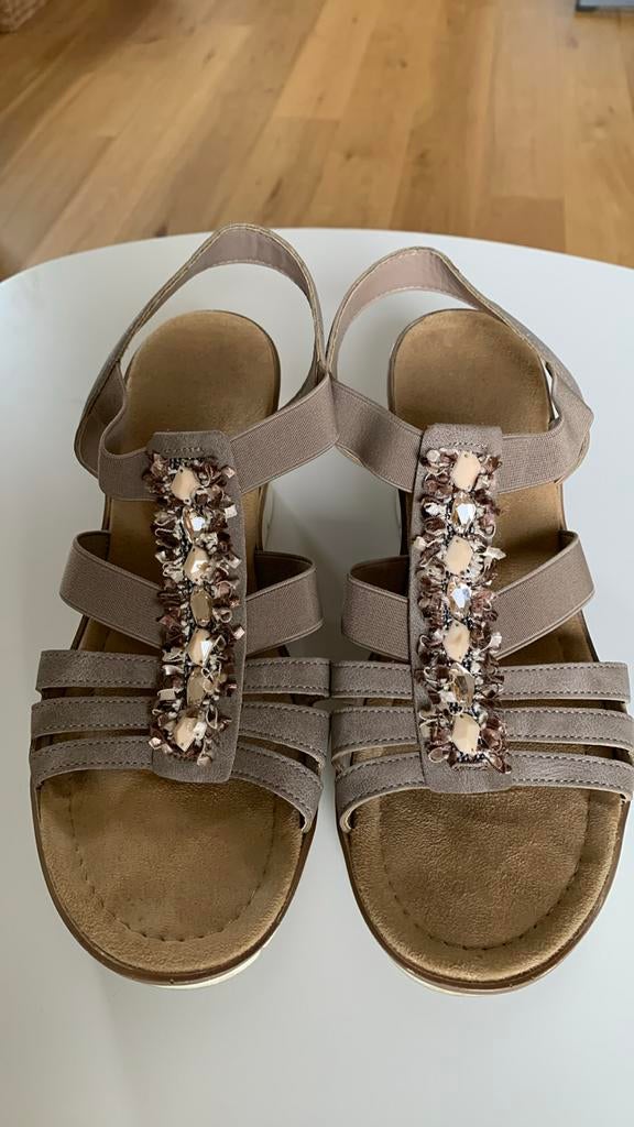 Sandalen Rieker, maat 42, taupe, in perfecte staat, Ophalen of Verzenden, Zo goed als nieuw