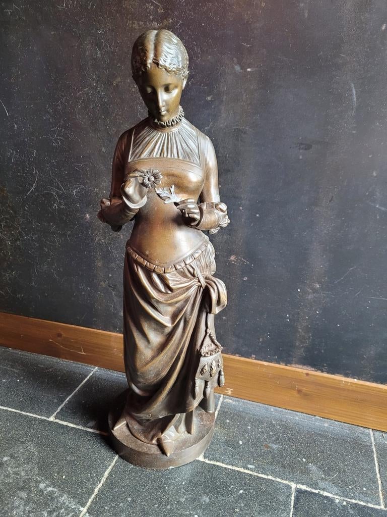 Sculpture bronze Marguerite de Pierre Marie François Ogé, Antiquités & Art, Enlèvement, Bronze