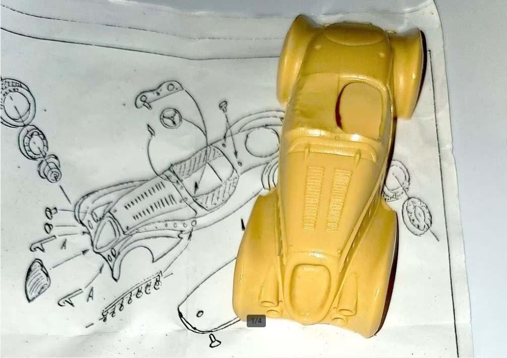 Nieuwe oude „ESDO” 1/43 PEUGEOT 402 DARL'MAT LE MANS KIT., Verzamelen, Verzenden, Nieuw, Auto's