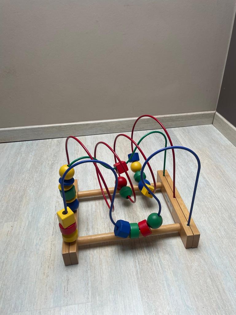 Spiraalvormige houten kraal, Kinderen en Baby's, Ophalen, Zo goed als nieuw