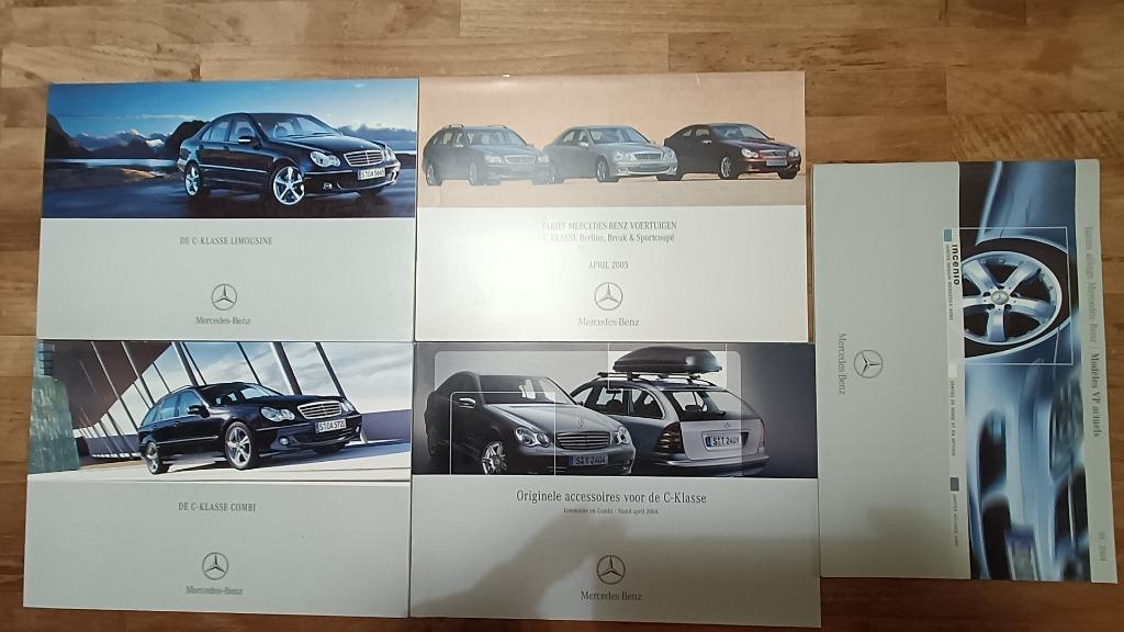 5 auto brochure Mercedes C classe 2005 (BE-nl), Enlèvement ou Envoi, Mercedes