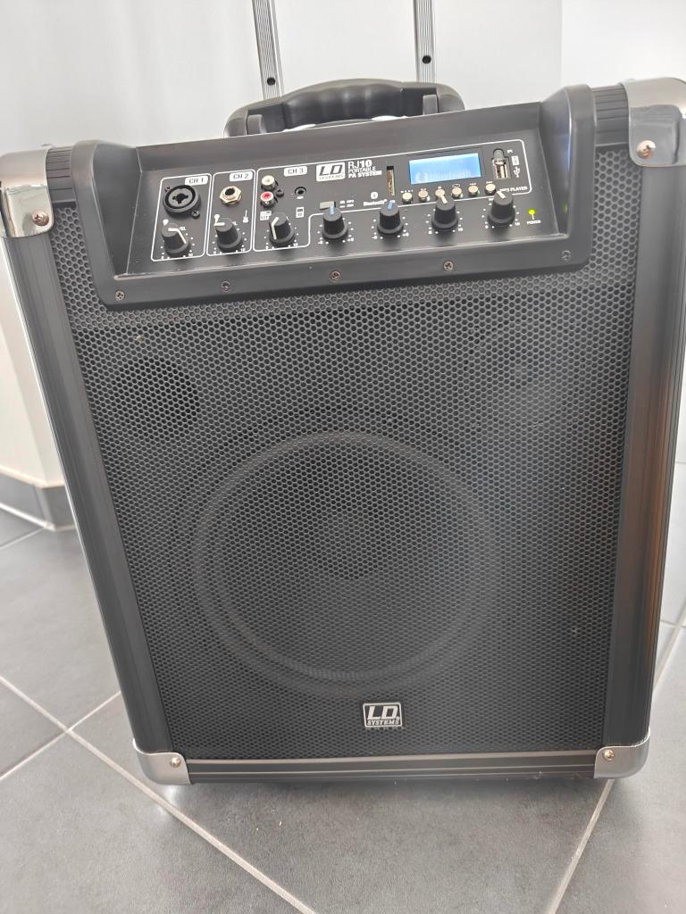 Draagbare Luidspreker, op batterij ,Bluetooth en  Mixer, Enlèvement, Comme neuf, Audio