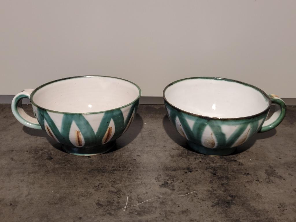 Robert Picault Vallauris keramische mok duo, Antiek en Kunst, Ophalen of Verzenden