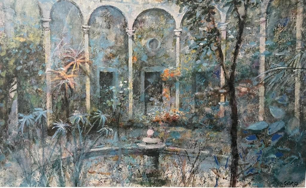 Grand dessin à la craie pastel de Giuseppe Giorgi (1950), Enlèvement