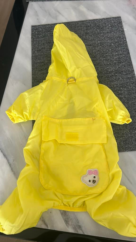 Dog raincoat with pocket size M Regenjas voor honden, Ophalen, Gebruikt