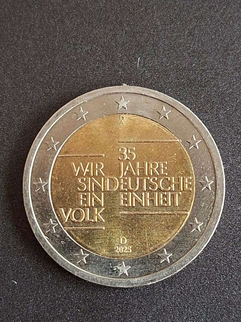 2025 A Allemagne 2 euros 35 ans de l'unité allemande, Berlin, Timbres & Monnaies, Monnaies | Europe | Monnaies euro, Monnaie en vrac