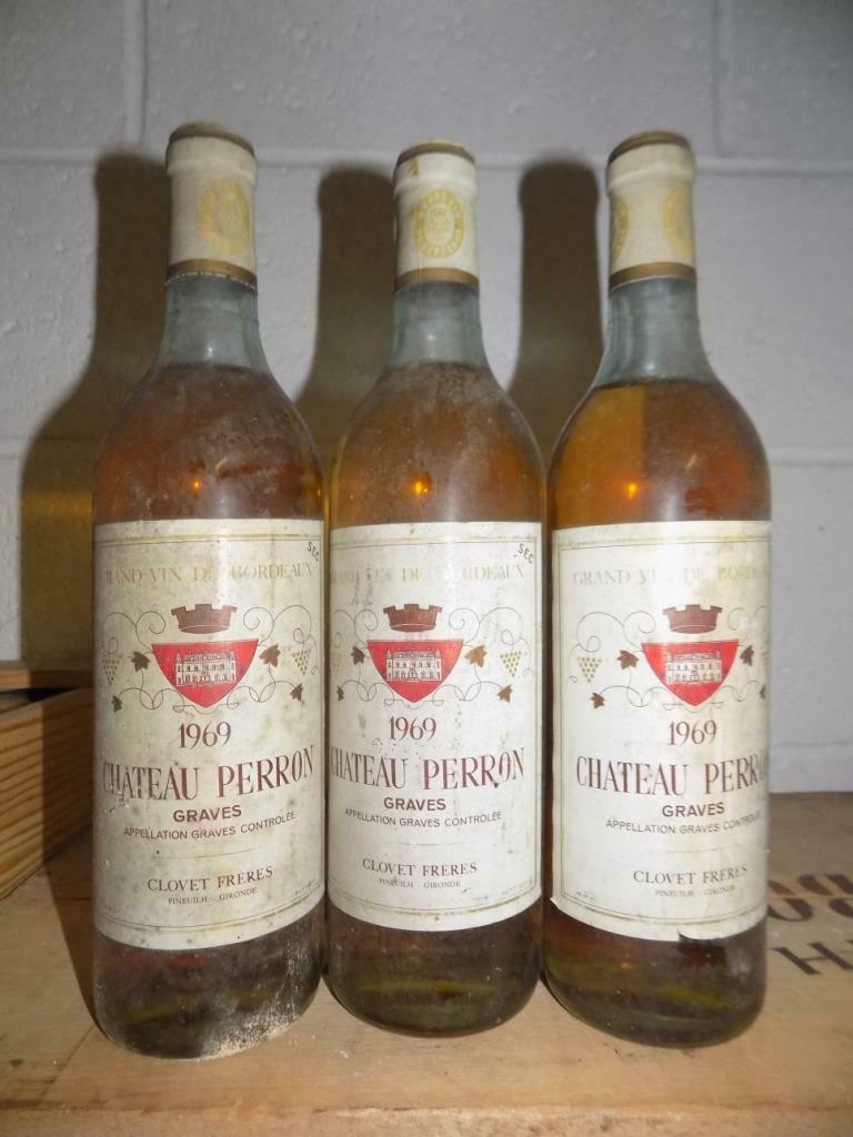 Chateau Perron 1969 - Graves blanc, Collections, Vins, Neuf, Pleine, Vin blanc, Enlèvement
