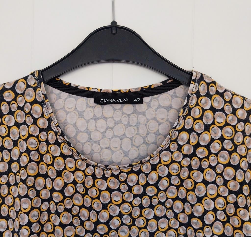T-shirt met driekwart mouwen van Giana Vera - maat 40-42, Giana Vera, Ophalen of Verzenden, Zo goed als nieuw, Maat 38/40 (M)