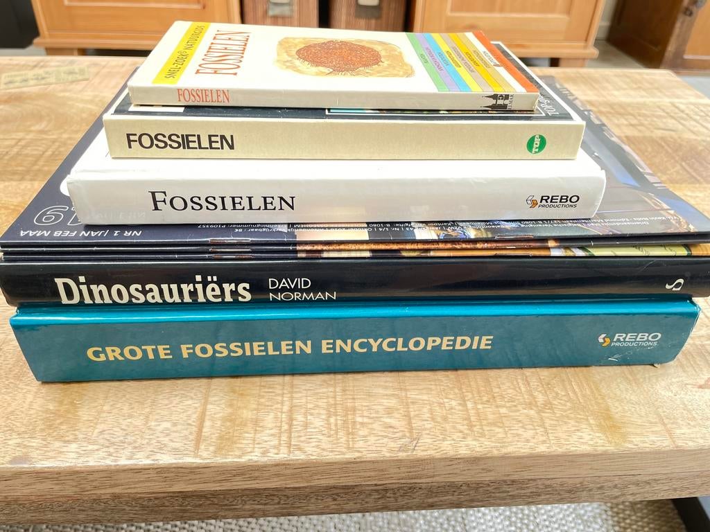 Lot van 8 boeken fossielen, Verzamelen, Ophalen of Verzenden, Fossiel