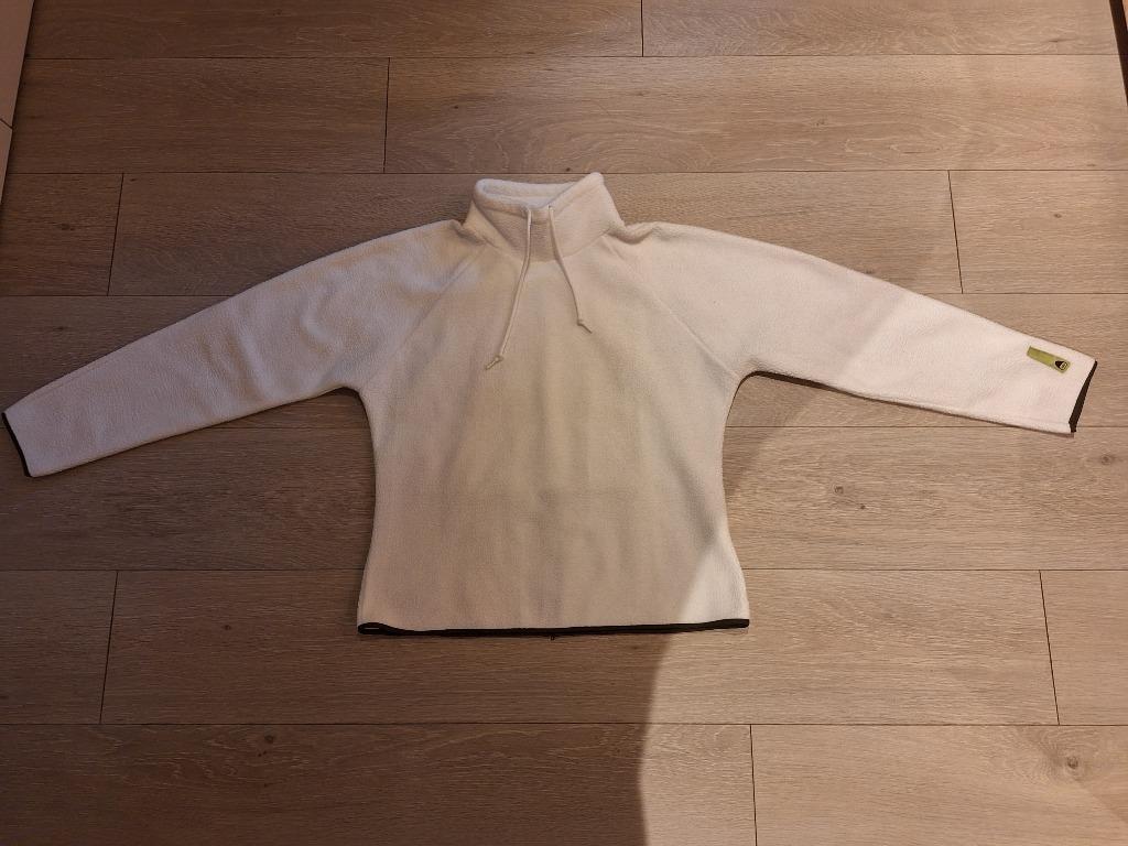 Vintage wintertrui, merk Nike, maat S, wit met kaki, Kleding | Dames, Wit, Nike, Ophalen of Verzenden, Zo goed als nieuw