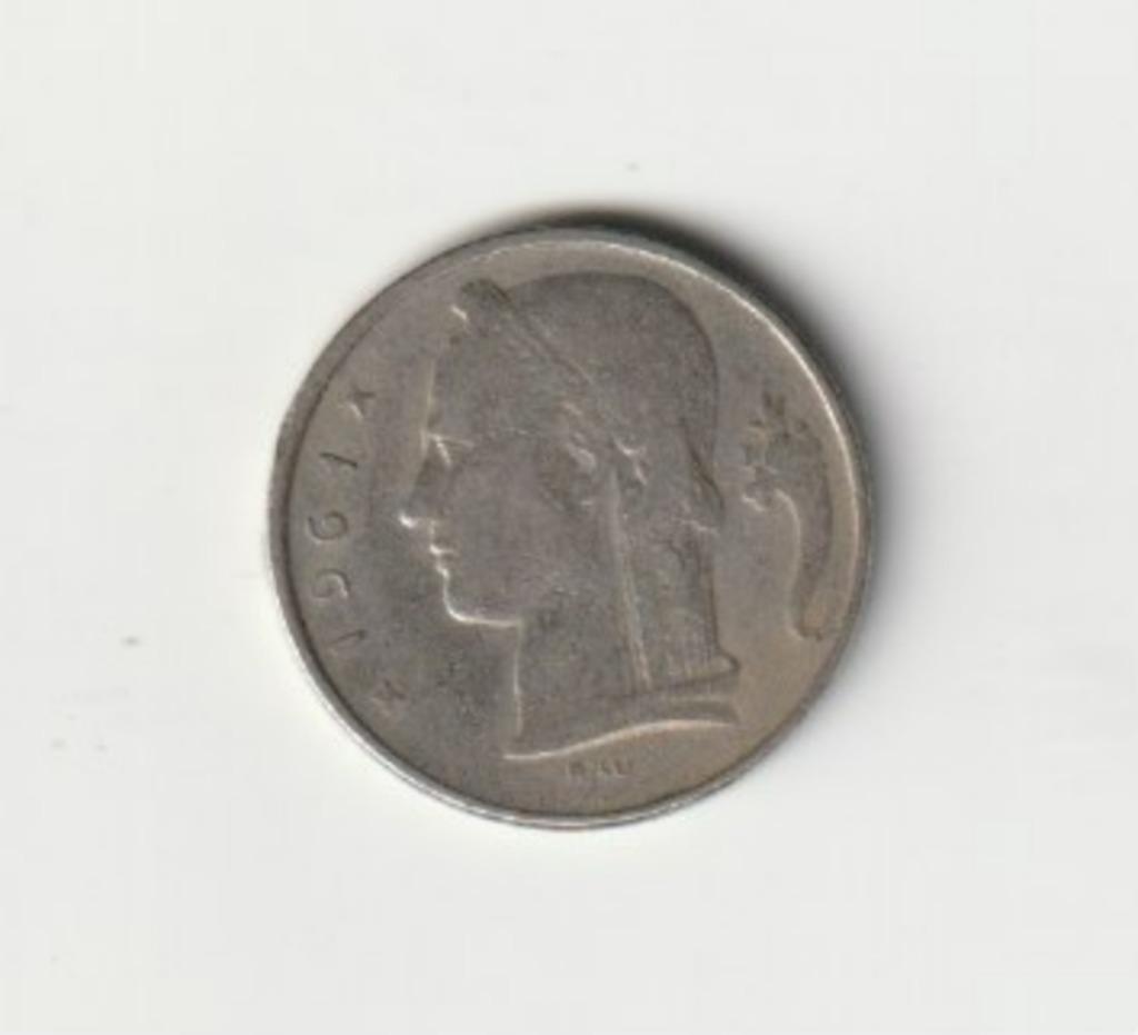BELGIQUE BELGIUM BAUDOUIN 5 FRANCS 1961 FR, Enlèvement ou Envoi, Métal, Monnaie en vrac