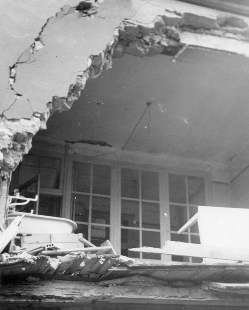 photo orig. GI US Army - maison bombardée - Allemagne 1945, Envoi, Armée de terre, Photo ou Poster