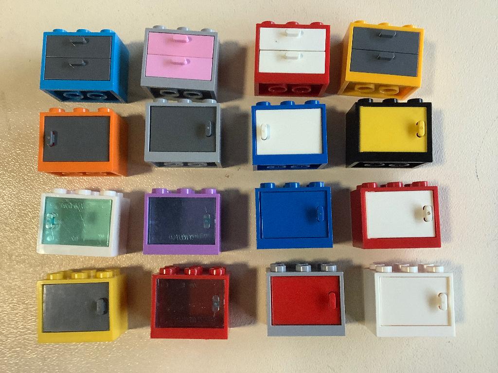 Lego kastjes 16 stuks / 182-4, Ophalen of Verzenden, Zo goed als nieuw, Losse stenen, Lego
