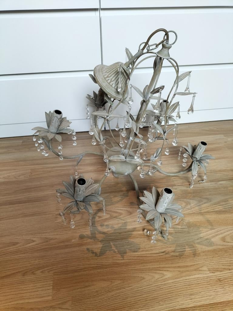 # pomax # luster # bohemian # boho # kristal, Huis en Inrichting, Ophalen, Zo goed als nieuw, Metaal