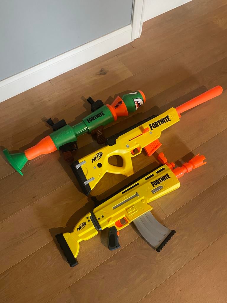 Fortnite Nerf geweren., Kinderen en Baby's, Speelgoed | Buiten | Actiespeelgoed, Ophalen, Zo goed als nieuw