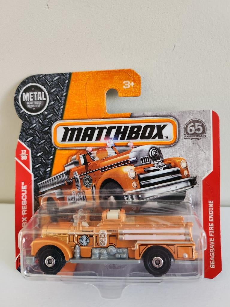 Matchbox Seagrave Fire Truck (2018) oranje, Enlèvement ou Envoi, Neuf