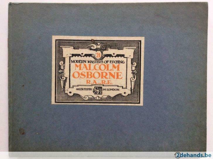Modern Masters of Etching, Malcolm Osborne, 1929, Ophalen of Verzenden, Gelezen