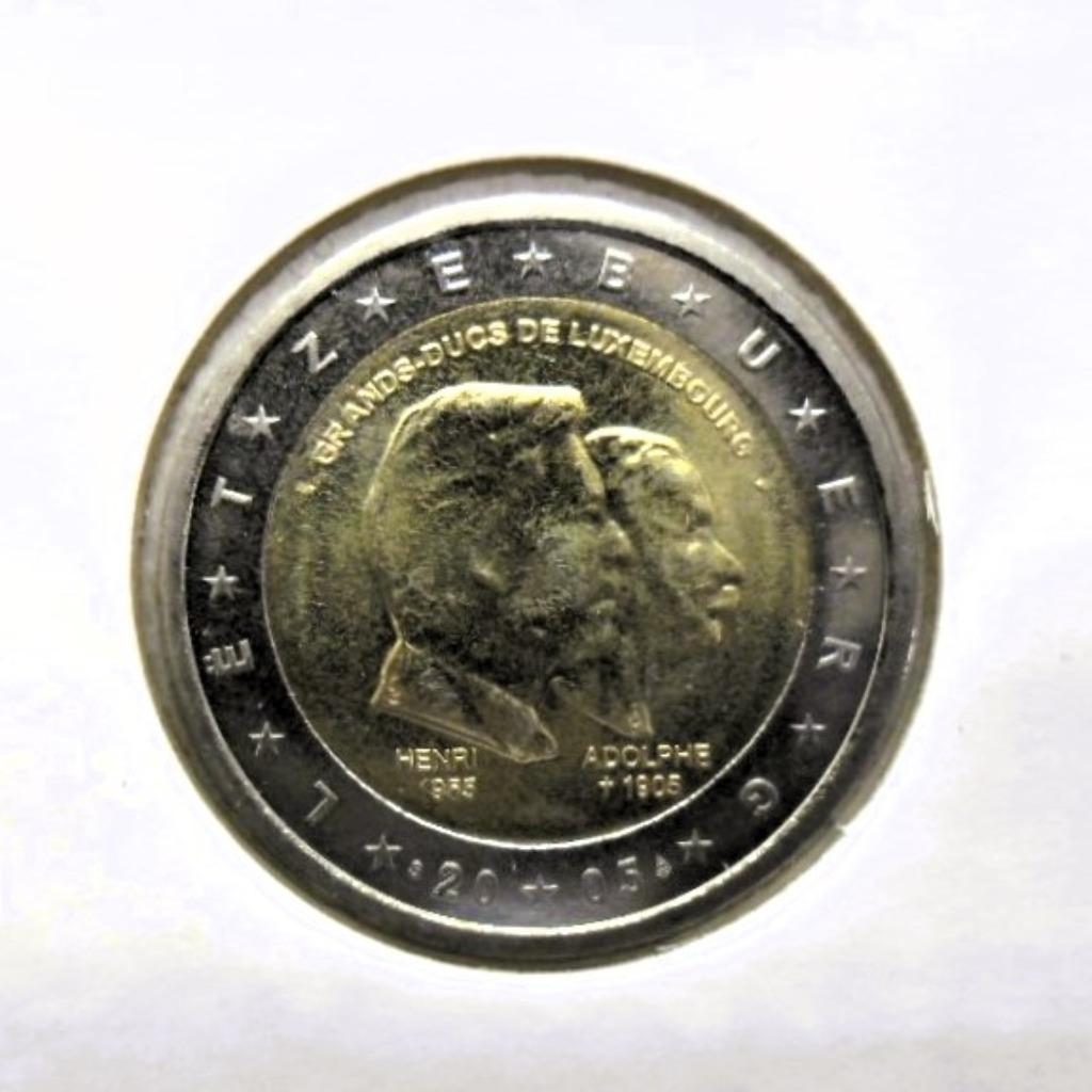 2 euro commémorative Luxembourg 2005 Grands Ducs, Envoi, Luxembourg, 2 euros, Monnaie en vrac