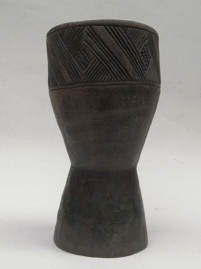 Mooie Kuba beker in hout - Afrika - Congo - 20ste eeuw, Antiek en Kunst, Curiosa en Brocante, Ophalen of Verzenden