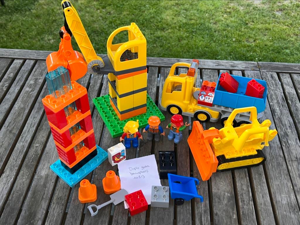 Duplo grote bouwplaats 10813, Kinderen en Baby's, Ophalen of Verzenden, Gebruikt, Complete set, Duplo