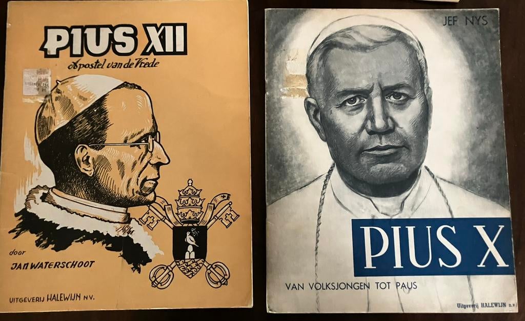 3 Religieuze strips  (oa Jef Nys) 1959- Uitgeverij Halewijn, Meerdere stripboeken, Ophalen of Verzenden, Gelezen