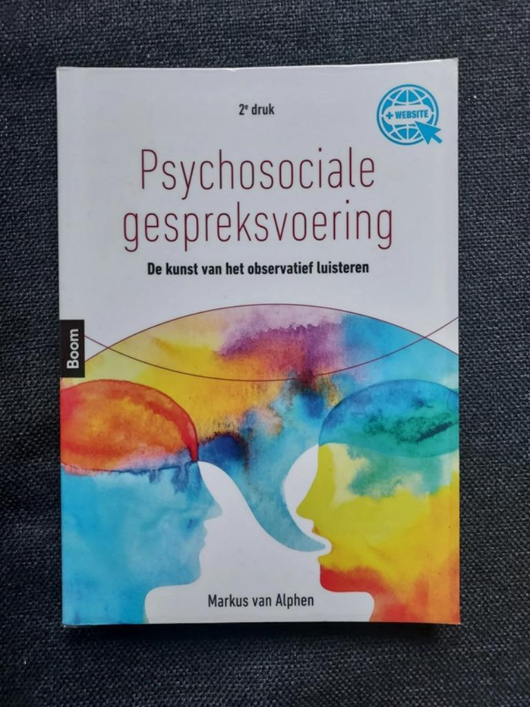 Psychosociale gespreksvoering - Markus van Alphen, Ophalen of Verzenden, Gelezen, Hogeschool, Boom