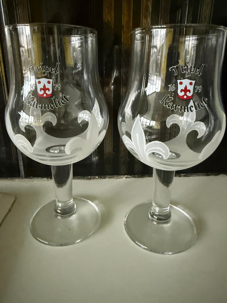 2 aperitiefglaasjes Karmeliet, Ophalen of Verzenden, Nieuw, Glas of Glazen