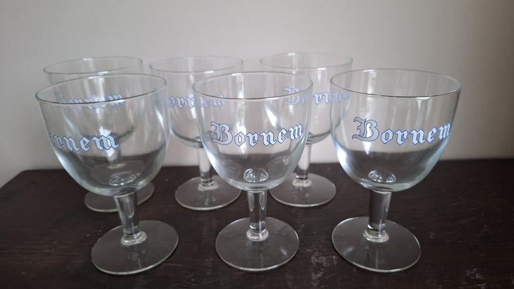 6 bierglazen Bornem, Enlèvement ou Envoi, Neuf