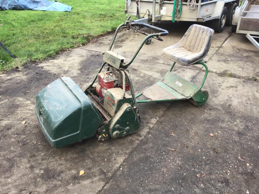 Atco kooimaaier 70cm, Tondeuses à gazon à essence, Utilisé, Bac de ramassage, Enlèvement
