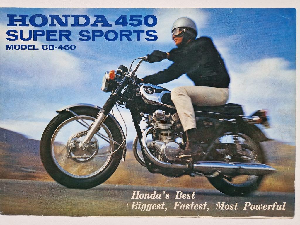 Honda folders - brochures jaren 60 tot heden, Motoren, Ophalen of Verzenden, Honda