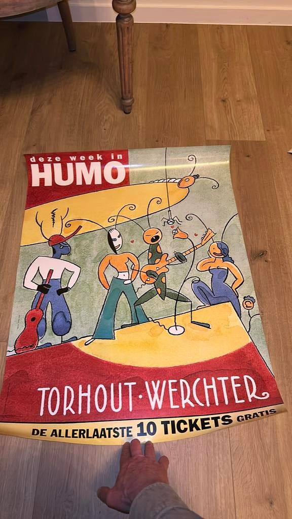 Ever Meulen affiche Humo Torhout Werchter, Enlèvement ou Envoi, Comme neuf