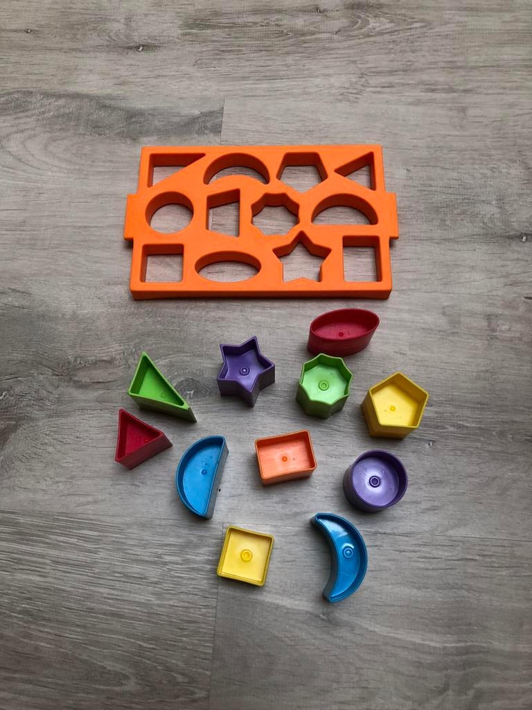 Vormen sorteerder + extra blokjes, Ophalen, Gebruikt