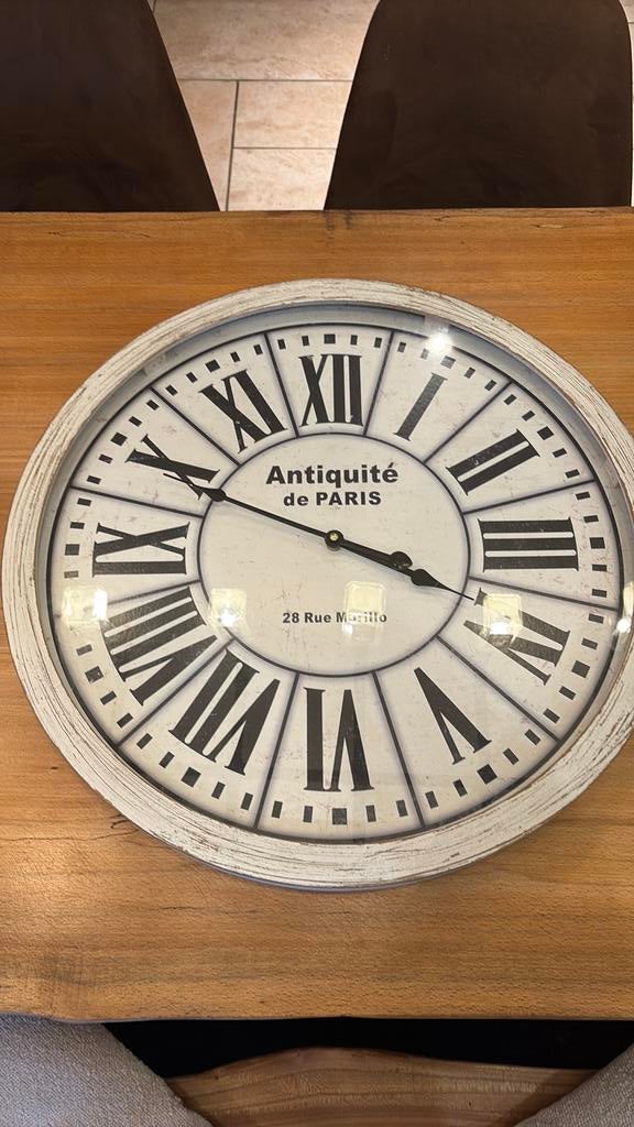 Vintage wandklok, Huis en Inrichting, Woonaccessoires | Klokken, Ophalen, Zo goed als nieuw, Wandklok