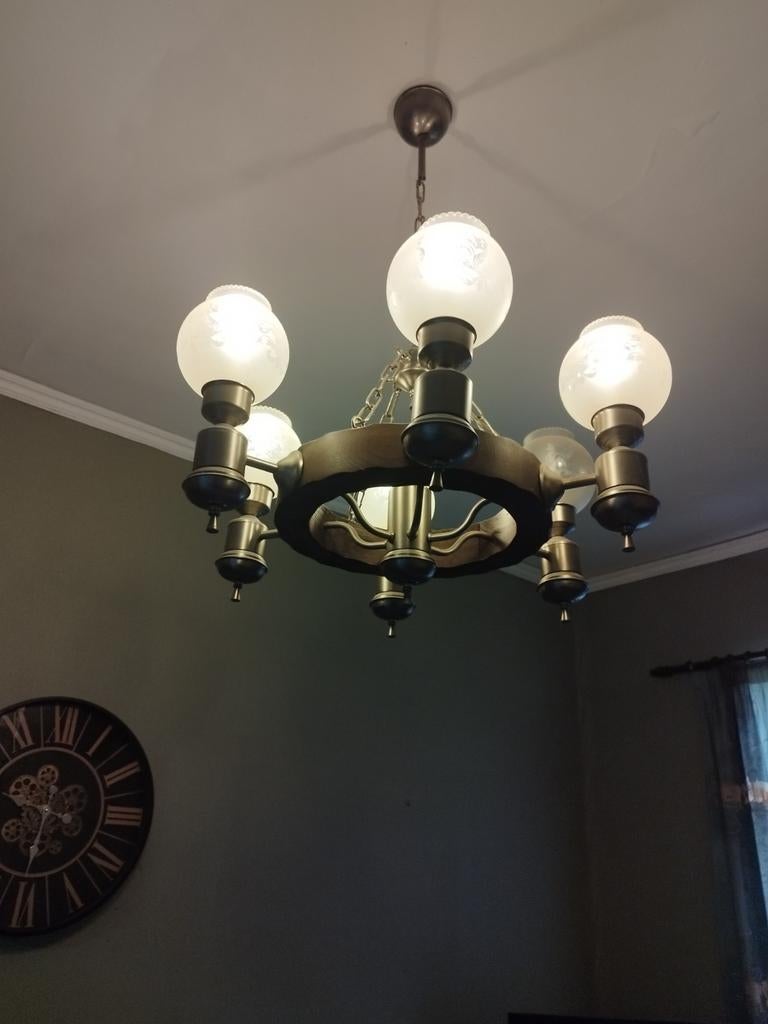 Lustre en chêne, Maison & Meubles, Enlèvement