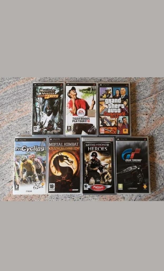Sony Psp 3000 spelletjes. Ook apart te verkrijgen, Games en Spelcomputers, Ophalen, Zo goed als nieuw, PSP