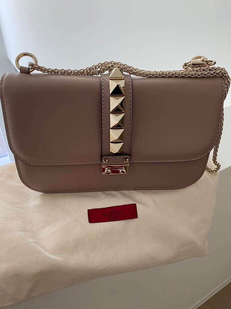 Handtas Valentino, Enlèvement ou Envoi, Neuf, Beige, Sac à bandoulière
