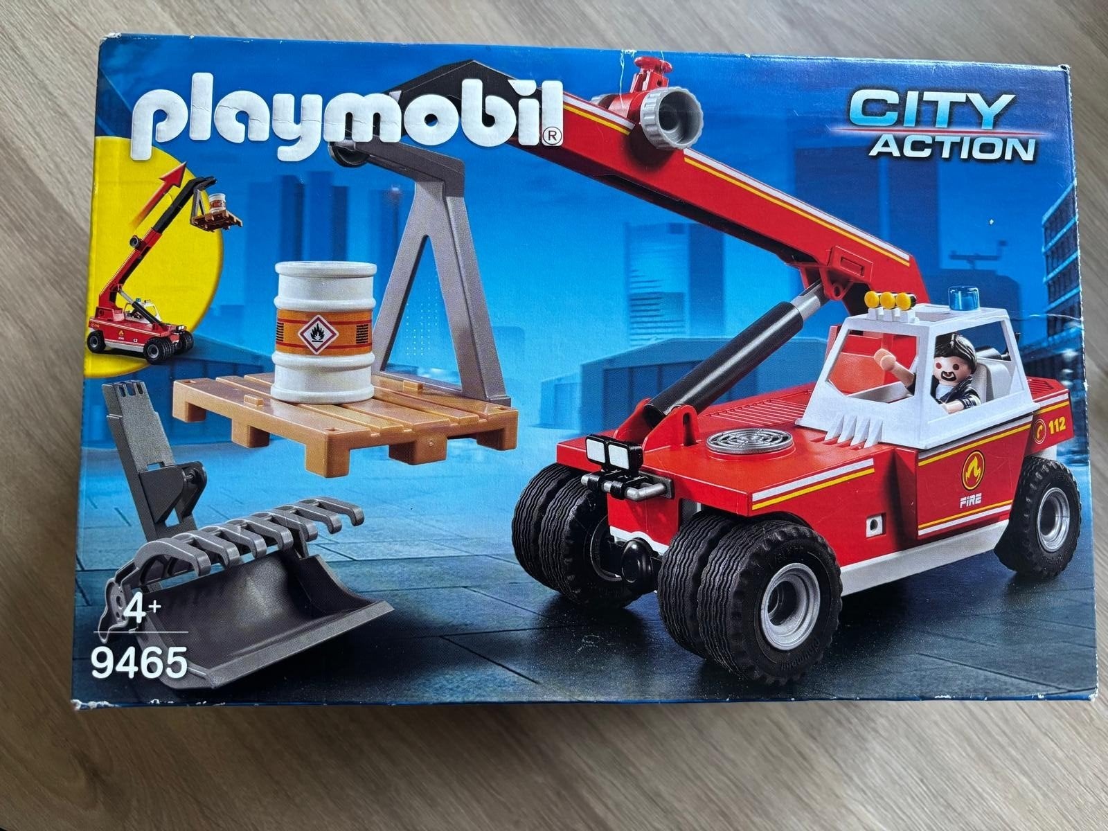 Élévateur Playmobil 9465 pour sapeurs-pompiers neuf dans une, Neuf, Enlèvement ou Envoi, Kit complet, Véhicule