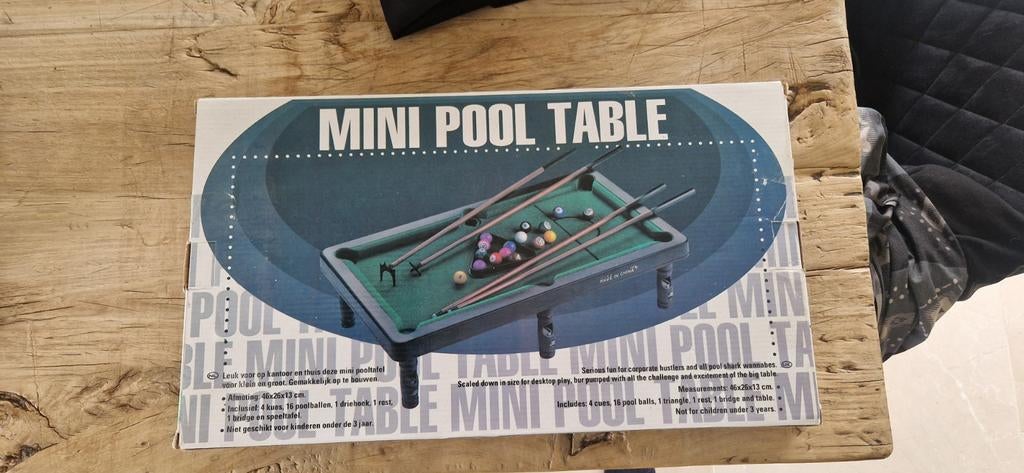Mini Pool tafel, Ophalen