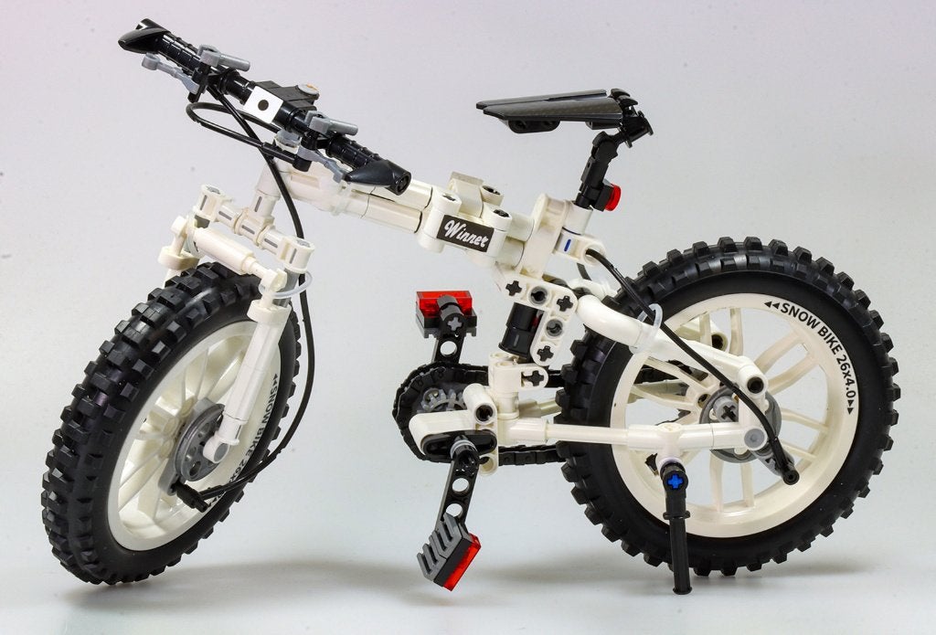 Witte mountainbike om te bouwen “Technic” – 246 stuks, Ophalen of Verzenden, Zo goed als nieuw