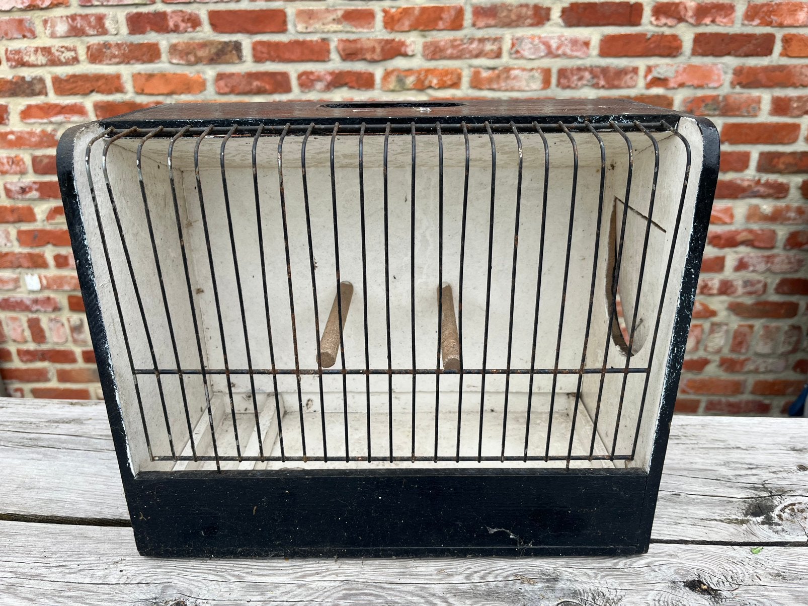 Retro vogelkooi, Ophalen, Gebruikt, Vogelkooi