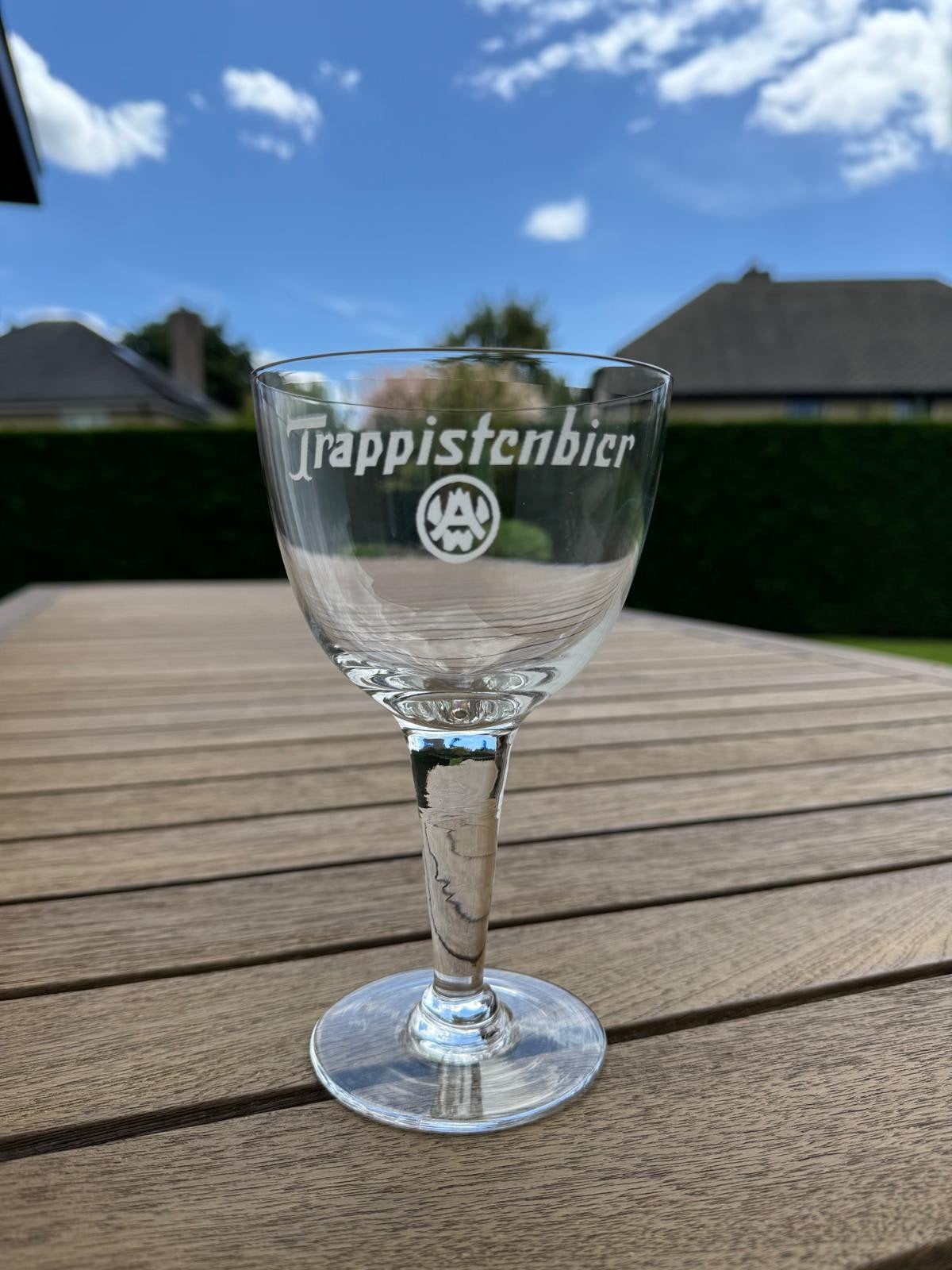 Vintage glazen Trappistenbier (6 stuks), Ophalen
