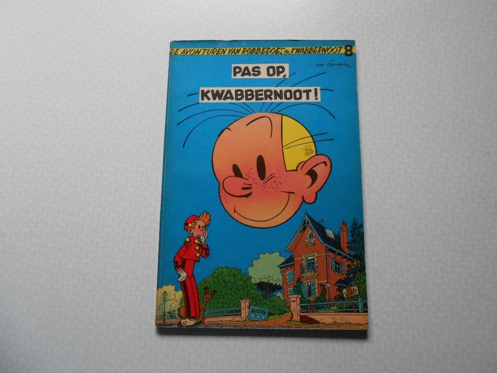 Robbedoes en Kwabbernoot 8 Pas op, Kwabbernoot! 1956 1 ste, Eén stripboek, Ophalen of Verzenden, Zo goed als nieuw, FRANQUIN