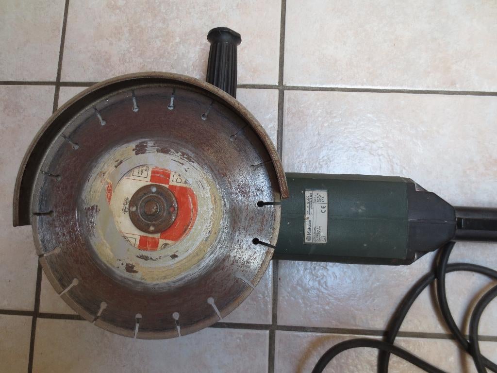 Slijpschijf van Metabo, Ophalen, Gebruikt, 1000 watt of meer, Haakse handslijpmachine