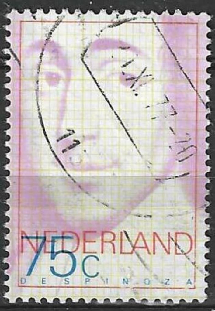Nederland 1977 - Yvert 1065 - Benedictus de Spinoza (ST), Verzenden, Gestempeld