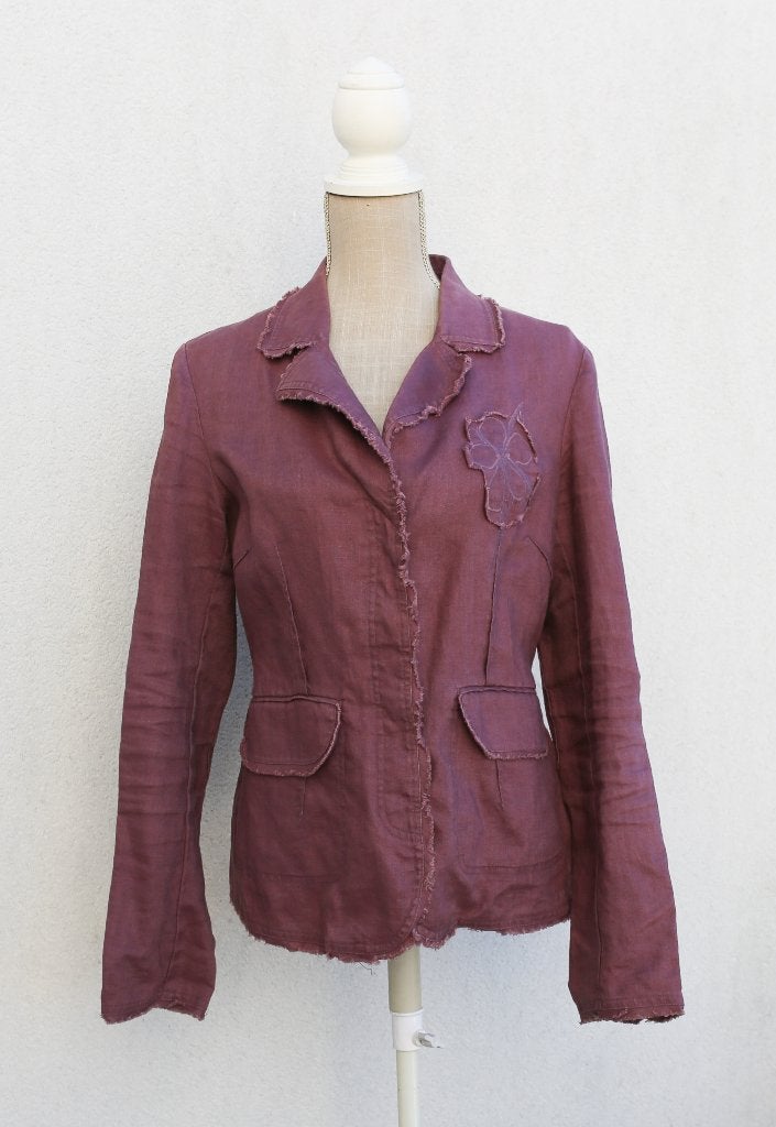 Somewhere T40 paarse linnen jas, Kleding | Dames, Maat 38/40 (M), Paars, Somewhere, Ophalen of Verzenden