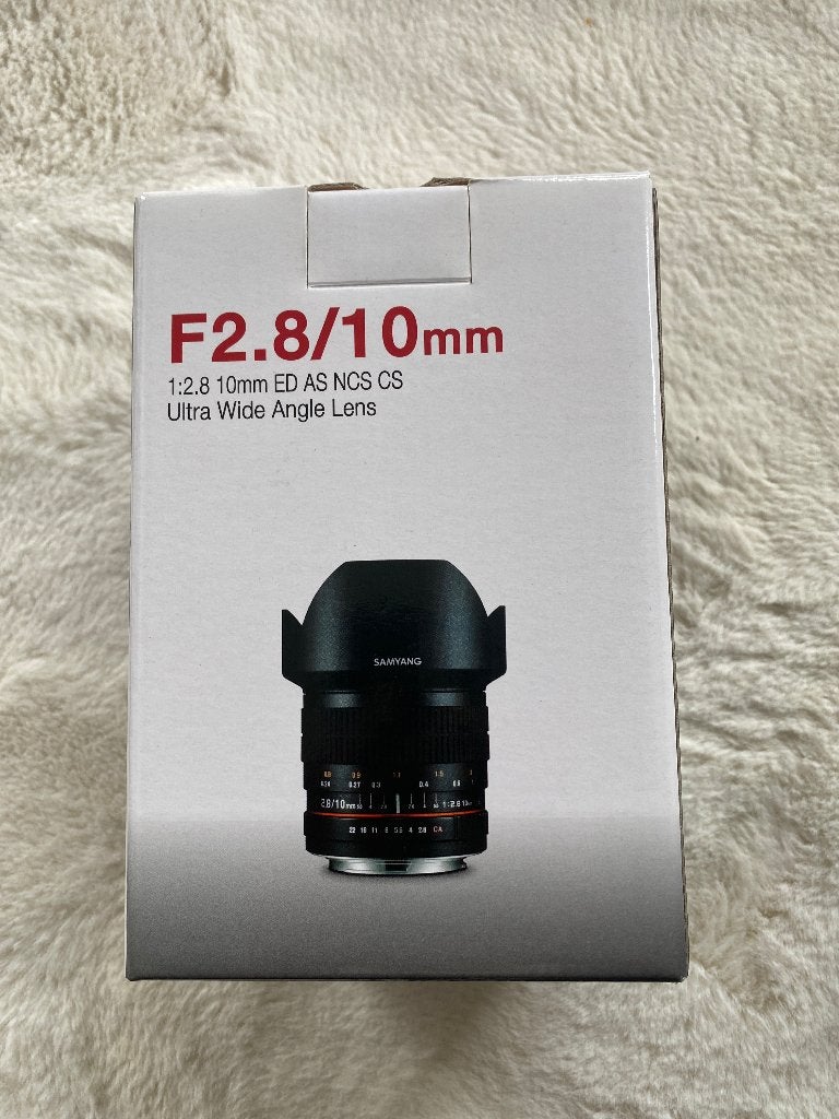 F2.8/10mm lens voor fuji x samyang E.D. AS NCS CS, Neuf, Monture Fujifilm X, Samyang, Enlèvement