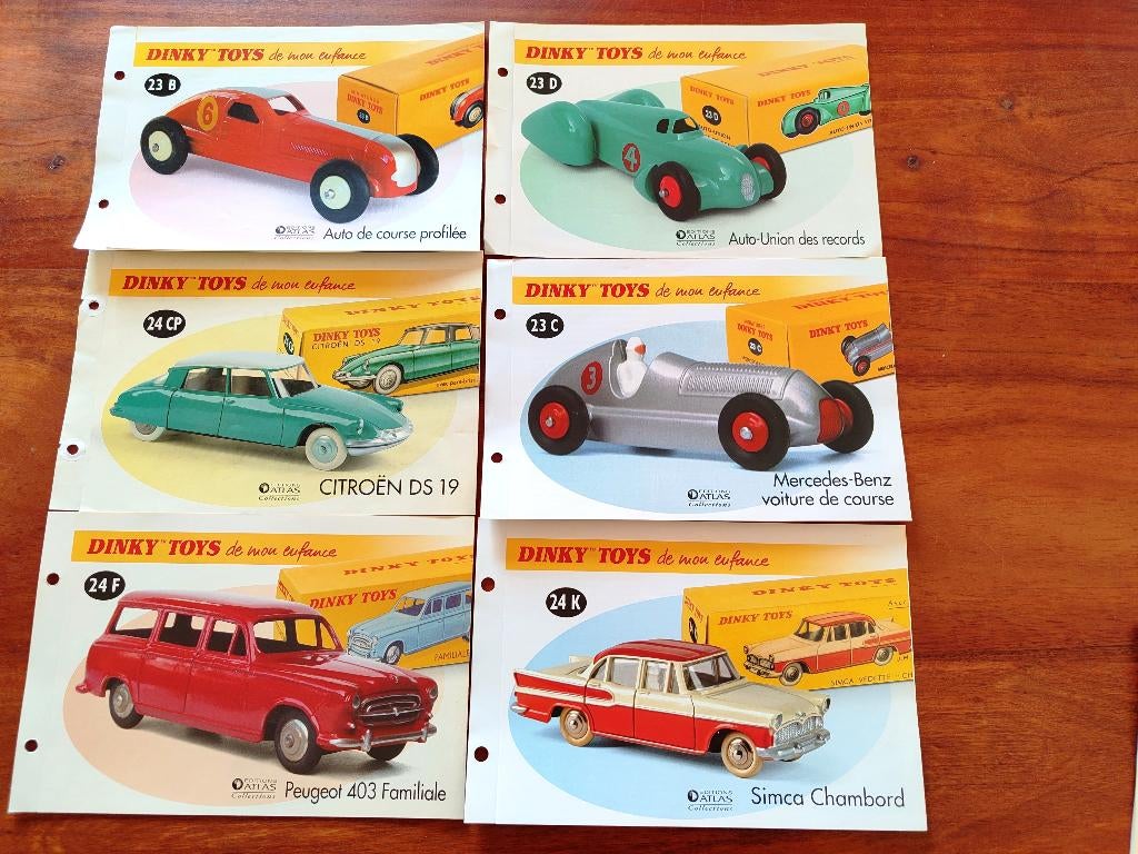 Lot 09 _ Dinky ATLAS _ 6 technische specificaties, Ophalen of Verzenden, Zo goed als nieuw, Overige typen, Dinky Toys