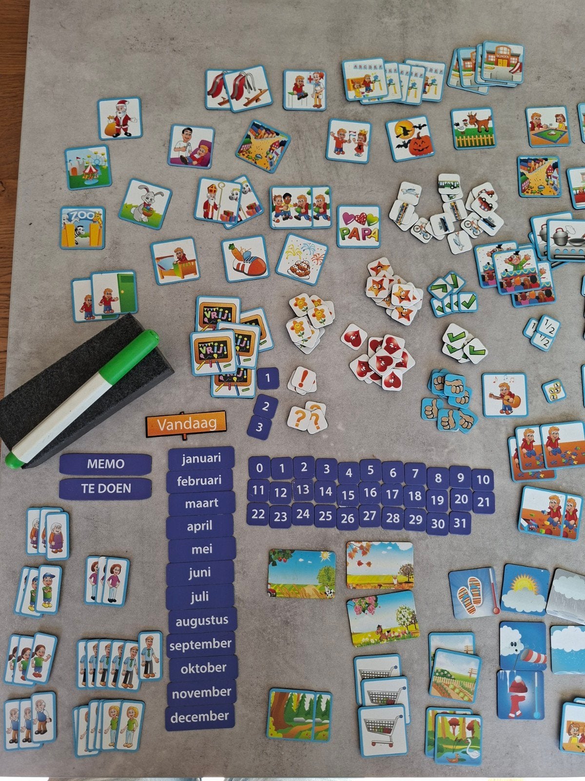 Tableau de planification magnétique pour enfants, Maison & Meubles, Enlèvement ou Envoi, Utilisé, Tableau magnétique